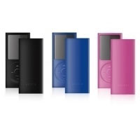 Belkin Simple Silicone Sleeve - 3-pack for iPod nano (4th Gen) Black / Blue / Pink (F8Z401EABBP-3)